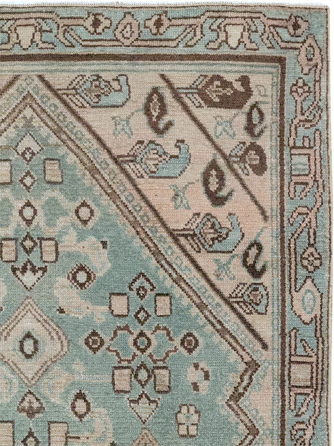 Vintage Persian Malayer Throw Rug, No.32842 - Gsblank
