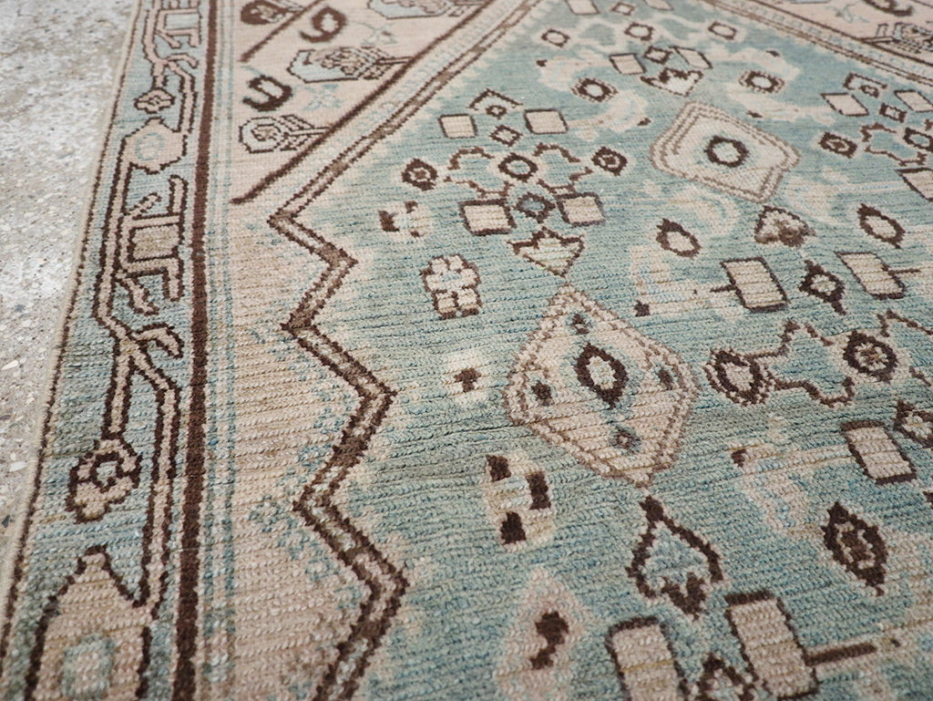 Vintage Persian Malayer Throw Rug, No.32842 - Gsblank