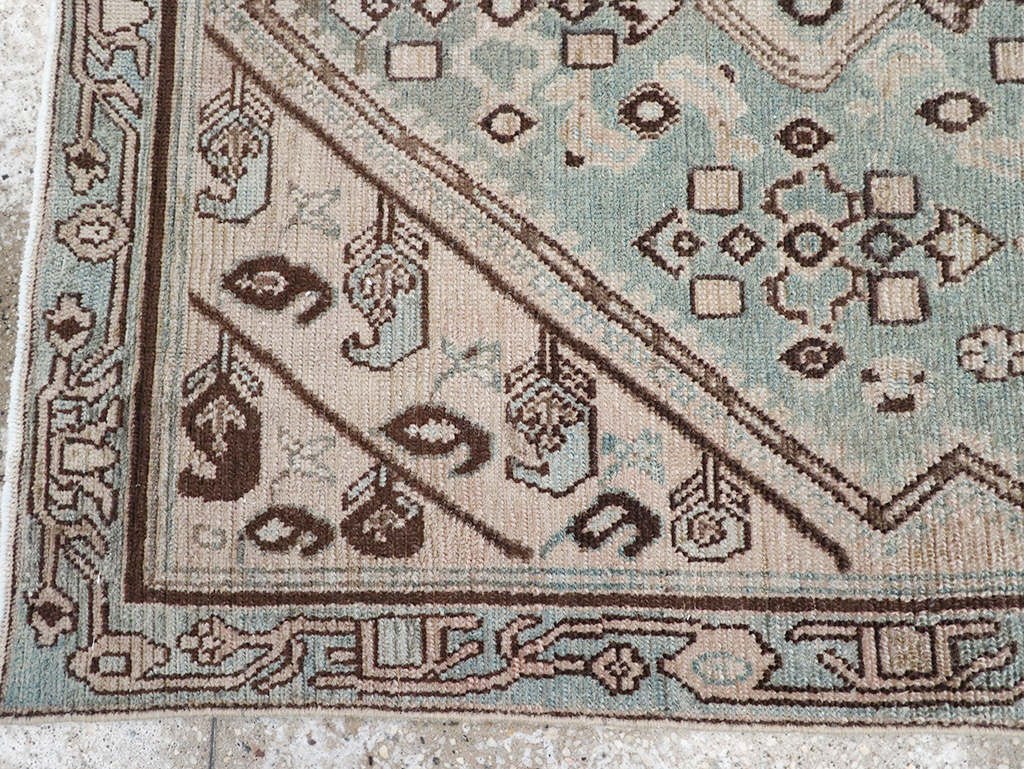 Vintage Persian Malayer Throw Rug, No.32842 - Gsblank