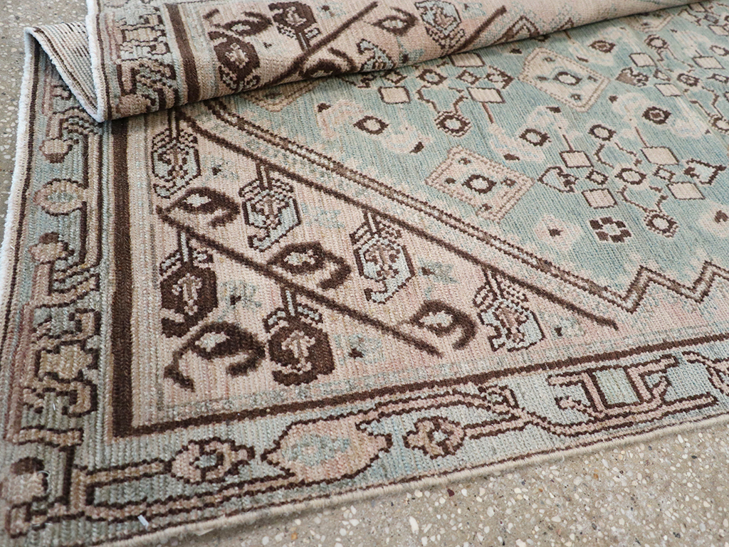 Vintage Persian Malayer Throw Rug, No.32842 - Gsblank