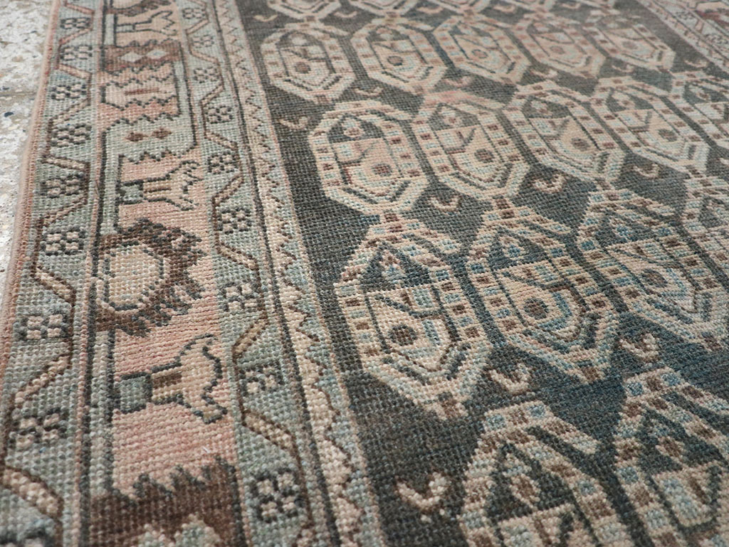 Vintage Persian Malayer Throw Rug, No.32843 - Gsblank