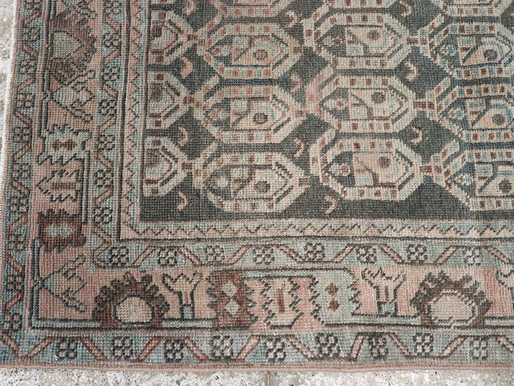 Vintage Persian Malayer Throw Rug, No.32843 - Gsblank