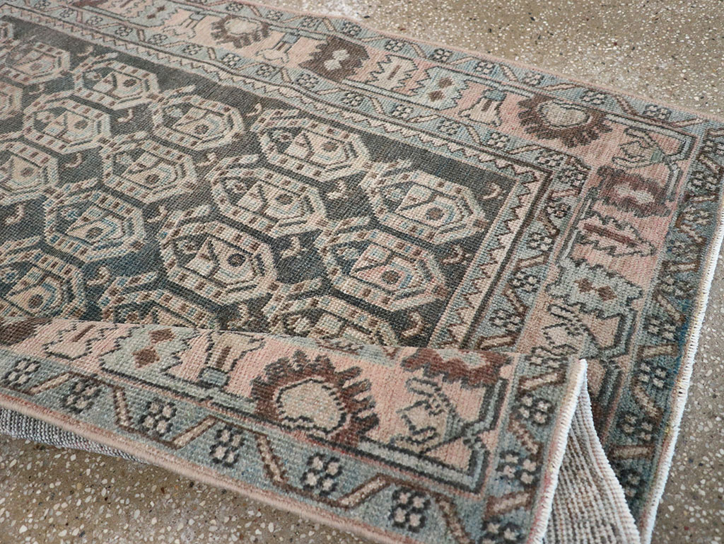 Vintage Persian Malayer Throw Rug, No.32843 - Gsblank