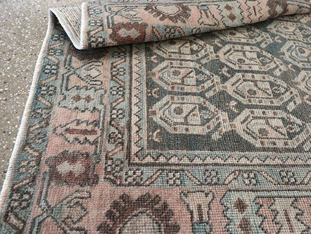 Vintage Persian Malayer Throw Rug, No.32843 - Gsblank