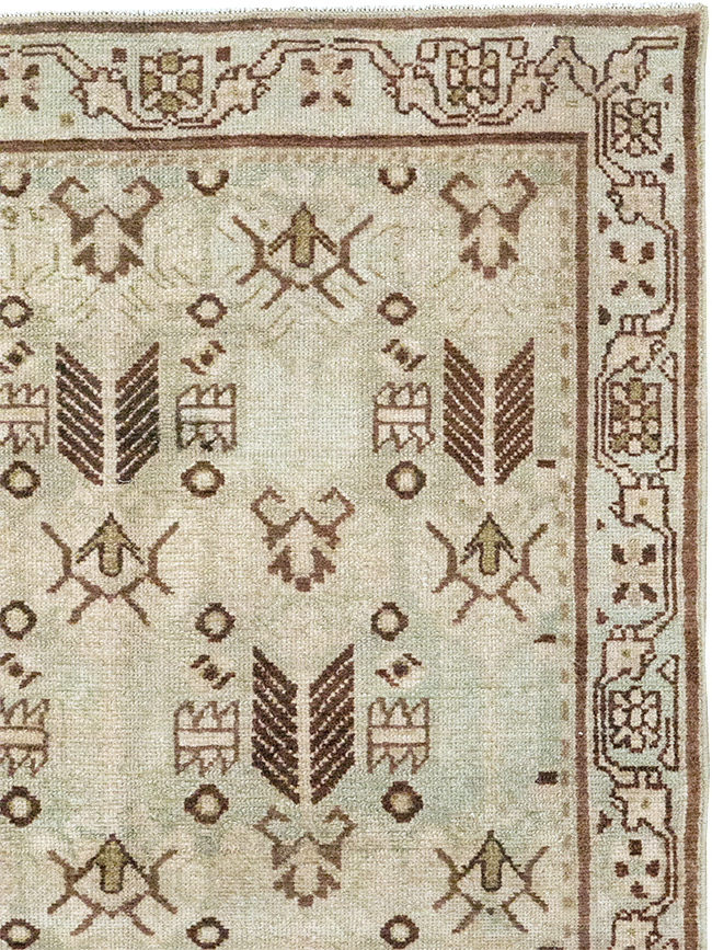 Vintage Persian Malayer Throw Rug, No.32844 - Gsblank