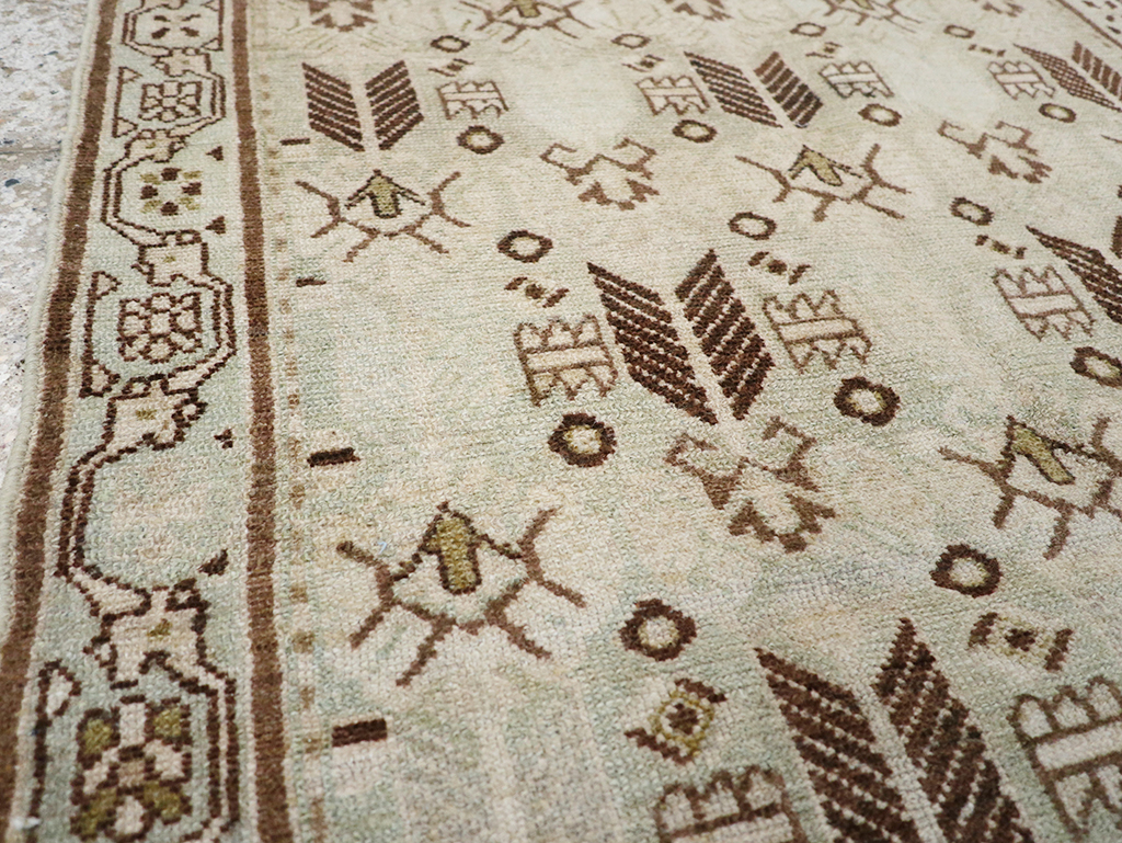 Vintage Persian Malayer Throw Rug, No.32844 - Gsblank