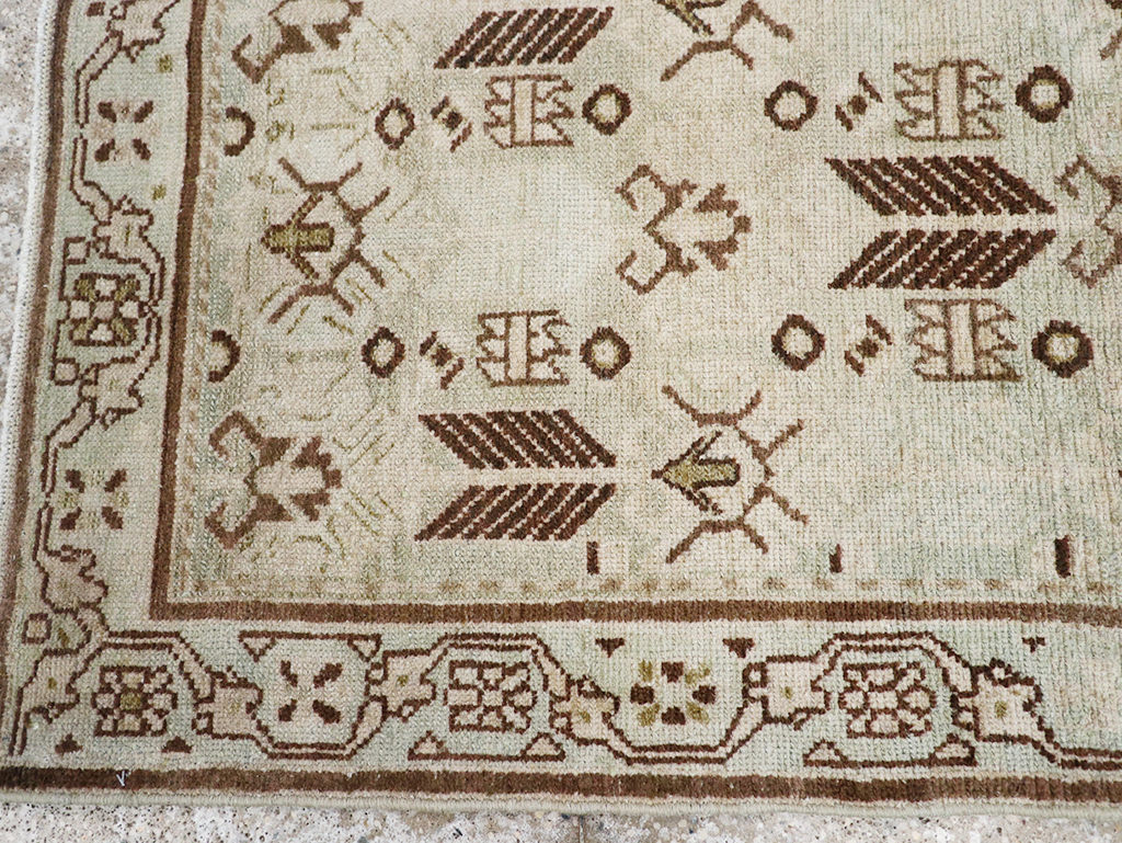 Vintage Persian Malayer Throw Rug, No.32844 - Gsblank