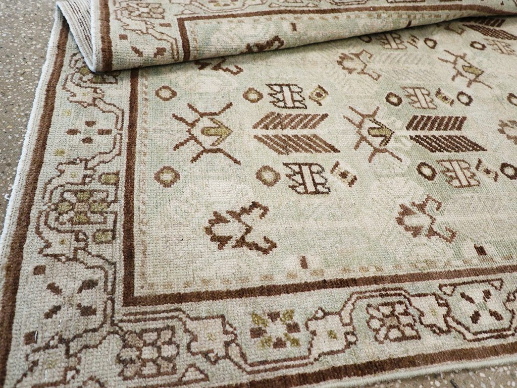 Vintage Persian Malayer Throw Rug, No.32844 - Gsblank