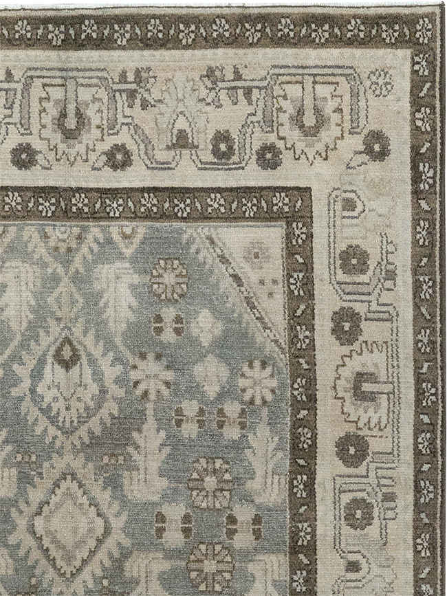 Vintage Persian Malayer Throw Rug, No.32845 - Gsblank