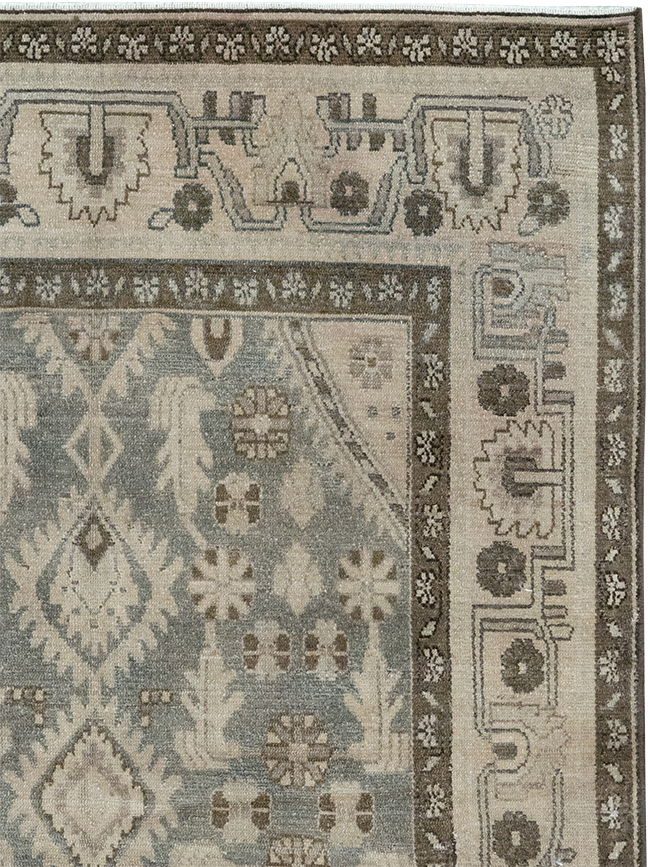 Vintage Persian Malayer Throw Rug, No.32845 - Gsblank