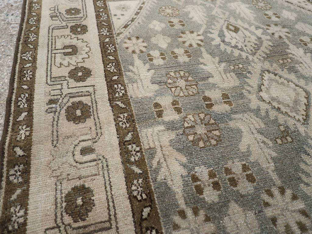 Vintage Persian Malayer Throw Rug, No.32845 - Gsblank