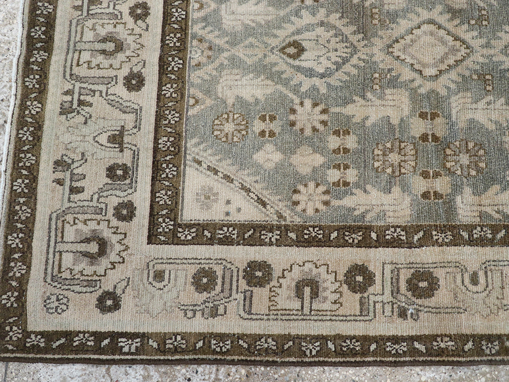 Vintage Persian Malayer Throw Rug, No.32845 - Gsblank
