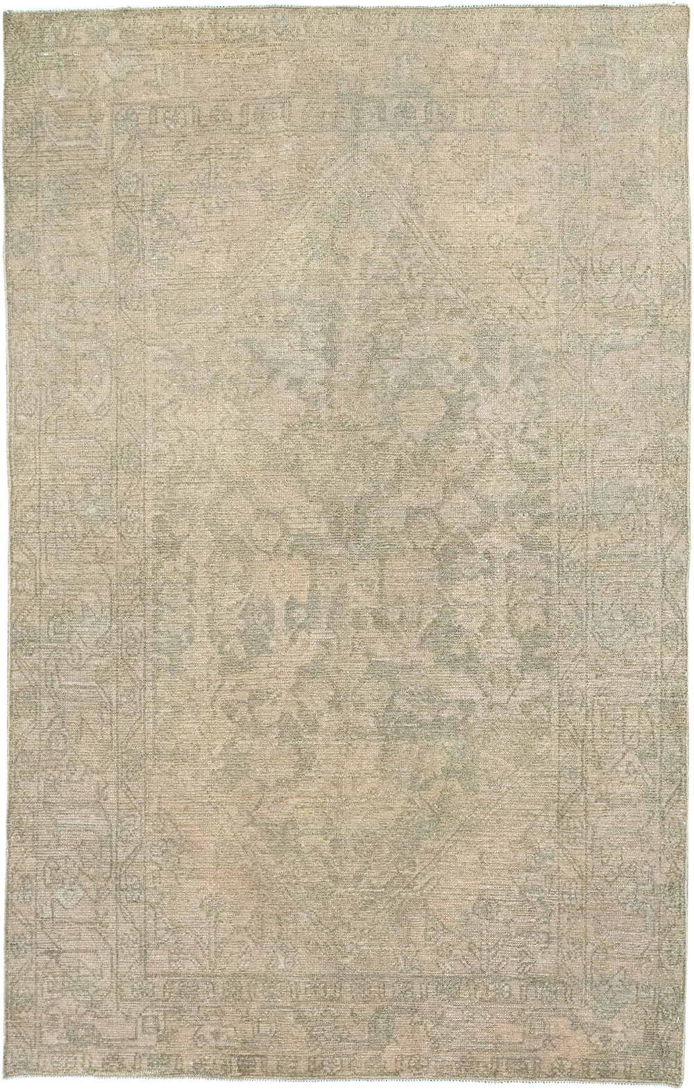 Vintage Persian Malayer Throw Rug, No.32846 - Gsblank