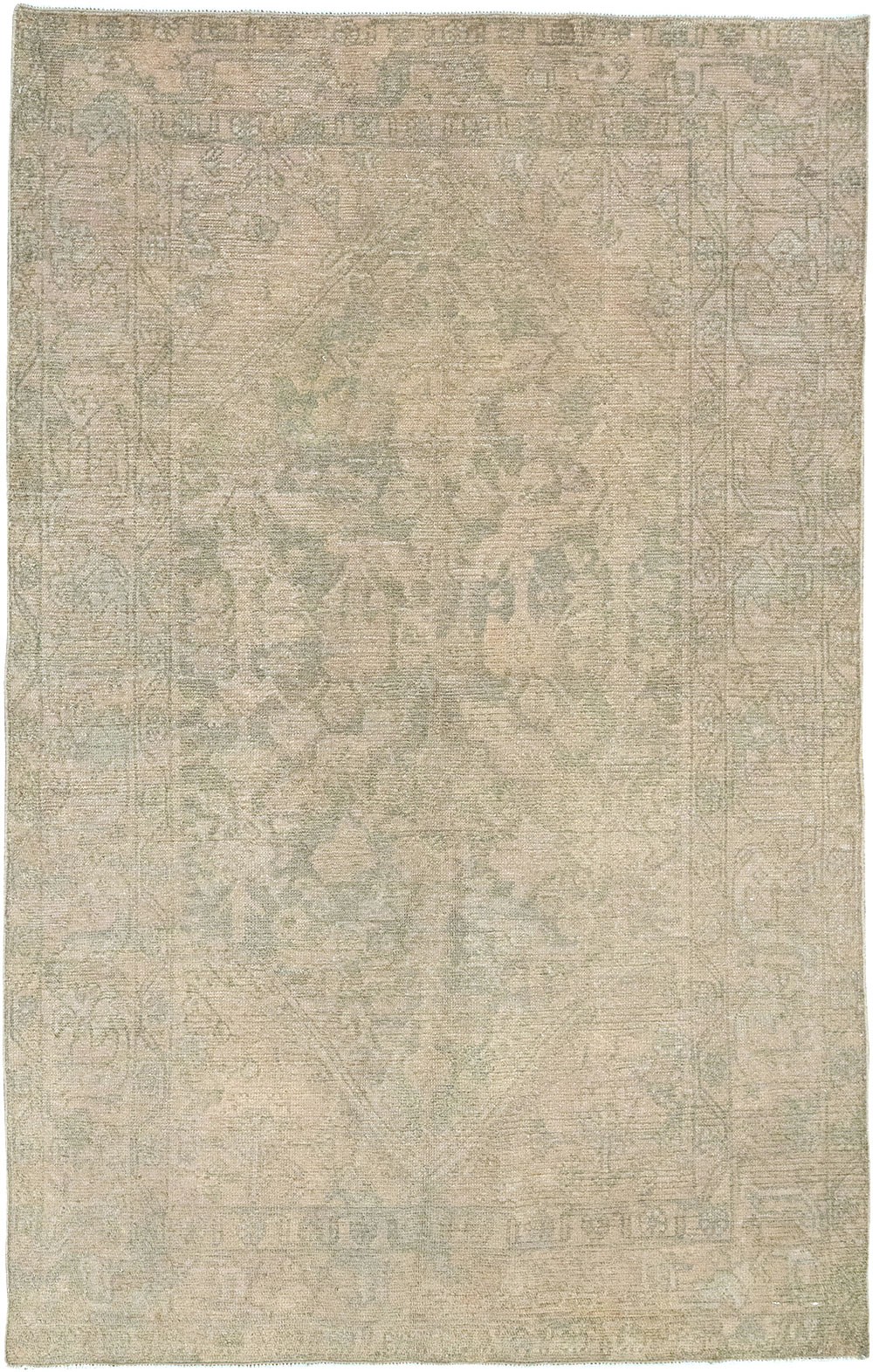 Vintage Persian Malayer Throw Rug, No.32846 - Gsblank