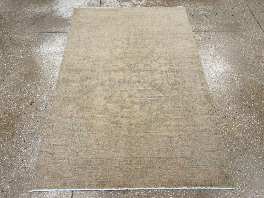 Vintage Persian Malayer Throw Rug, No.32846 - Gsblank