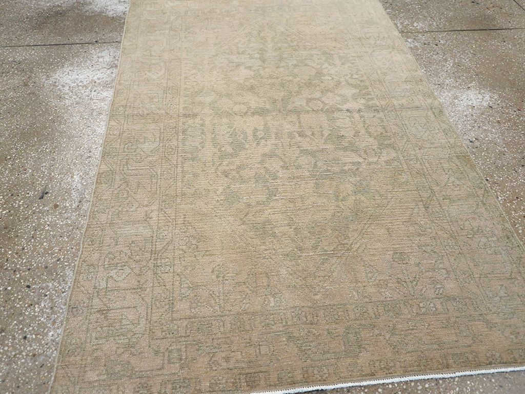 Vintage Persian Malayer Throw Rug, No.32846 - Gsblank