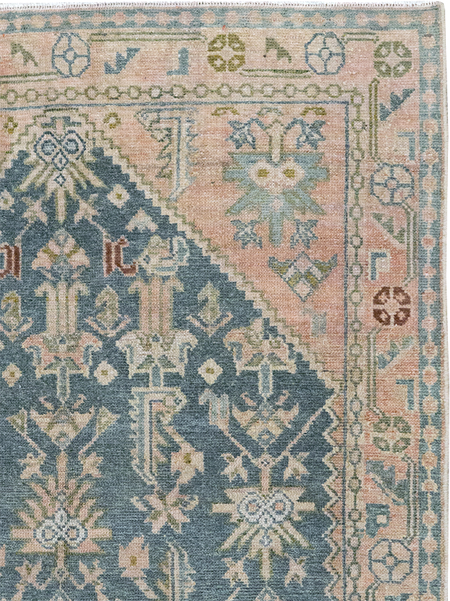 Vintage Persian Malayer Throw Rug, No.32847 - Gsblank
