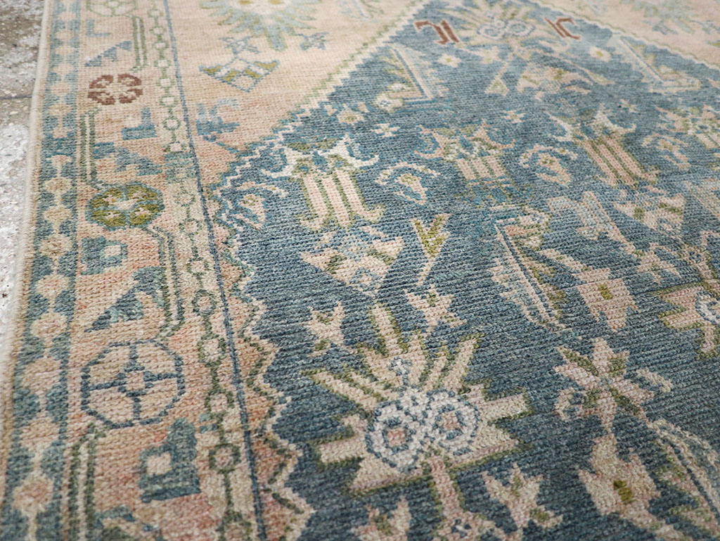 Vintage Persian Malayer Throw Rug, No.32847 - Gsblank
