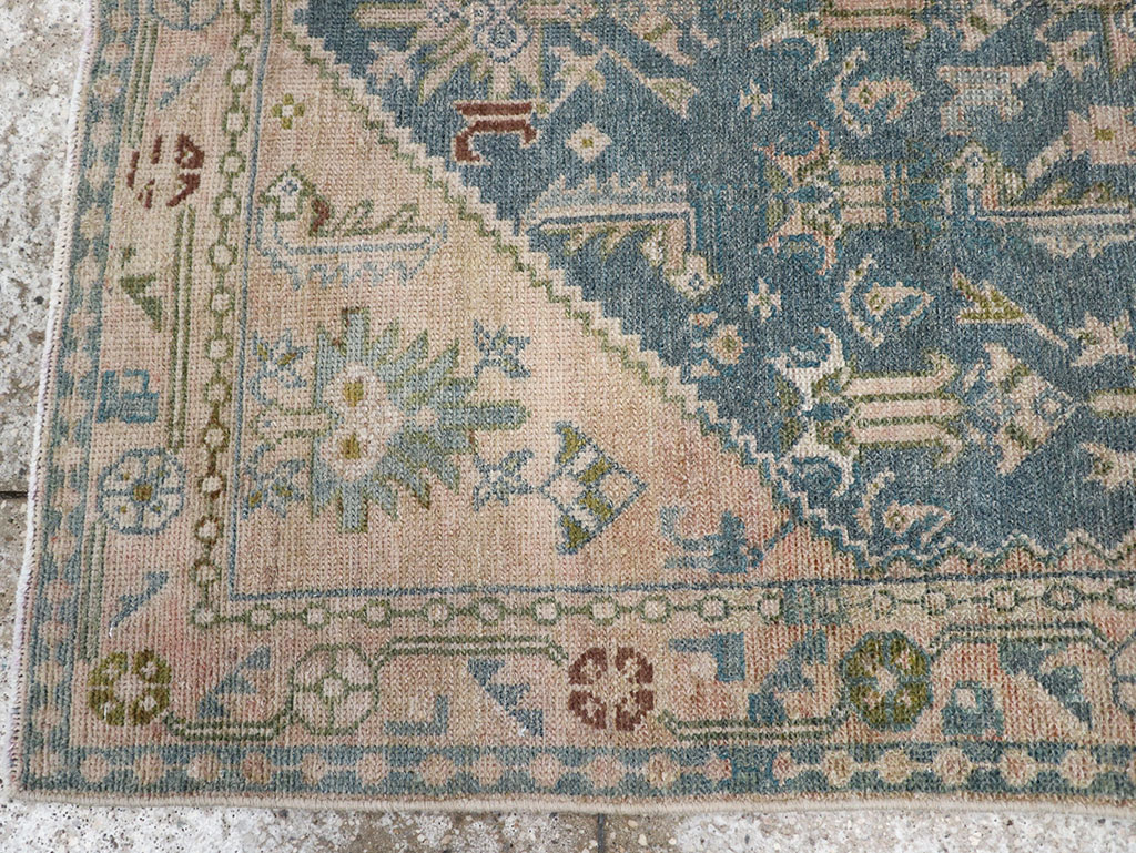 Vintage Persian Malayer Throw Rug, No.32847 - Gsblank