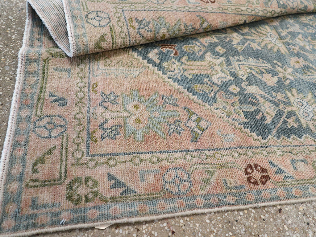 Vintage Persian Malayer Throw Rug, No.32847 - Gsblank