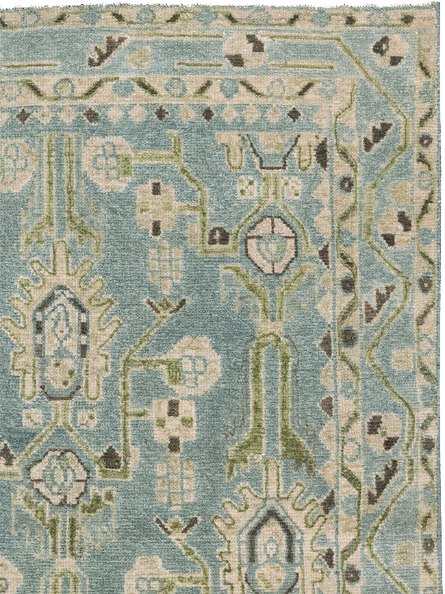 Vintage Persian Malayer Throw Rug, No.32848 - Gsblank