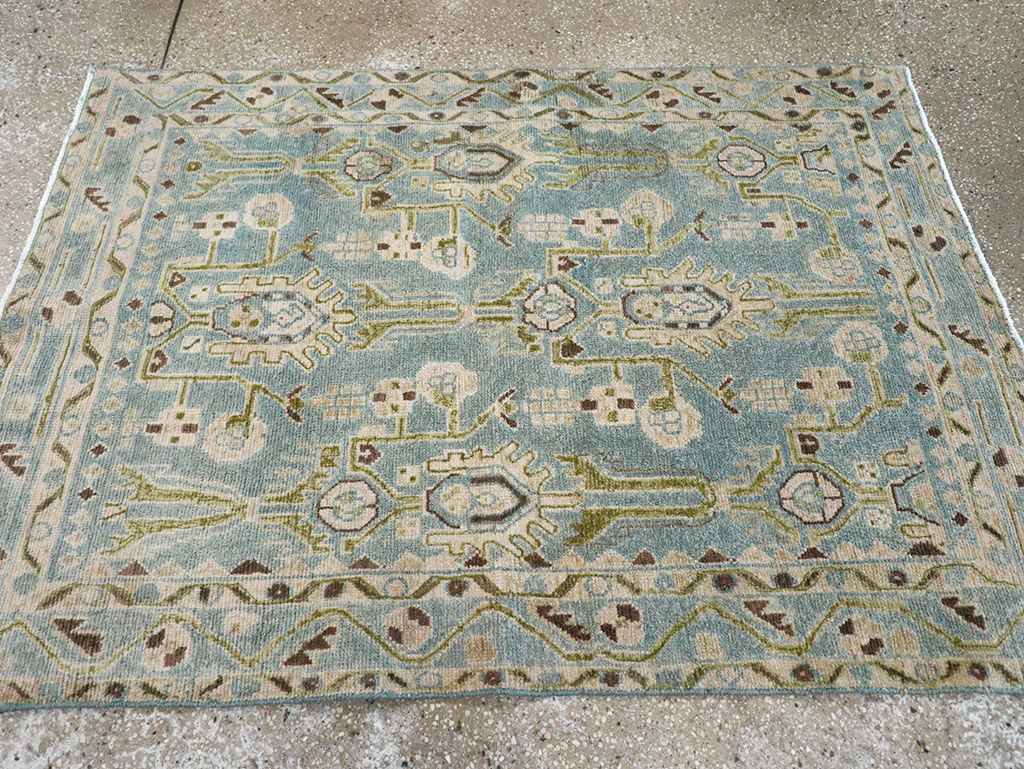 Vintage Persian Malayer Throw Rug, No.32848 - Gsblank