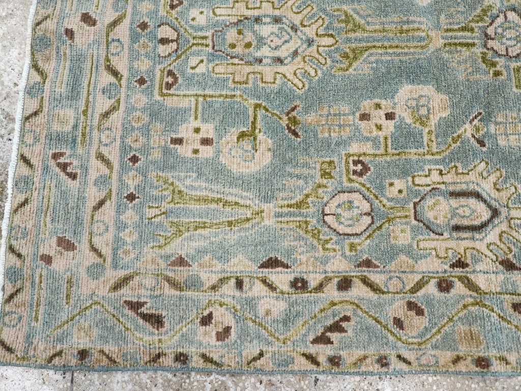 Vintage Persian Malayer Throw Rug, No.32848 - Gsblank