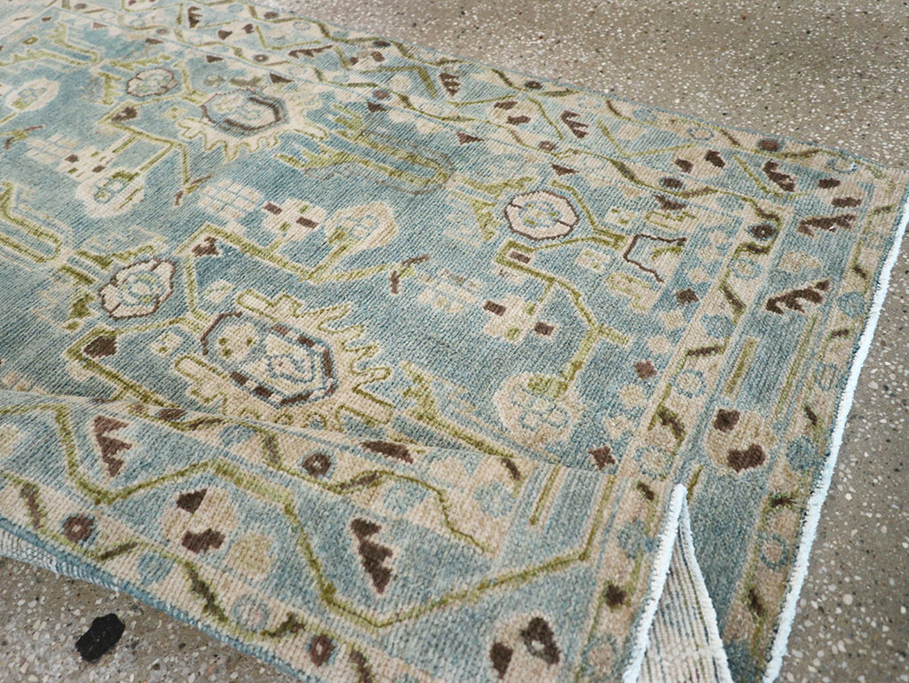 Vintage Persian Malayer Throw Rug, No.32848 - Gsblank