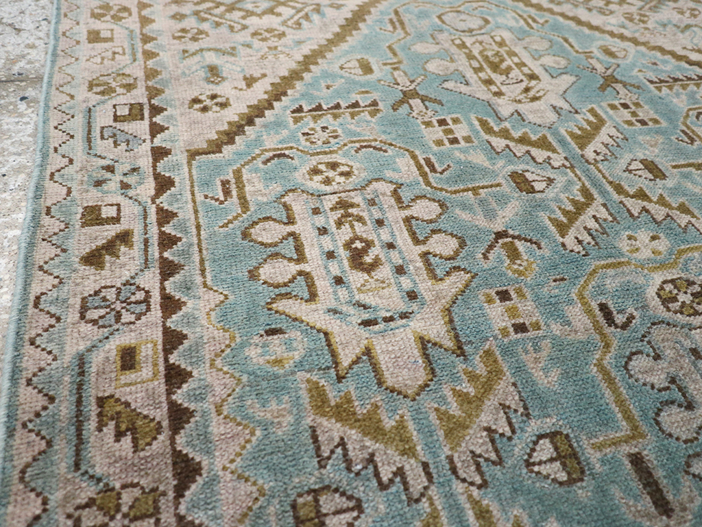 Vintage Persian Malayer Throw Rug, No.32849 - Gsblank