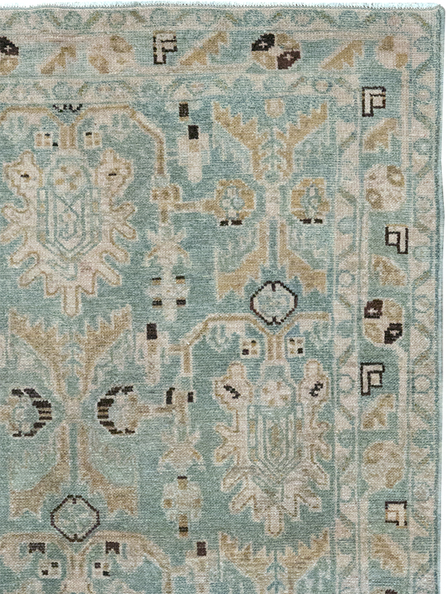 Vintage Persian Malayer Throw Rug, No.32850 - Gsblank