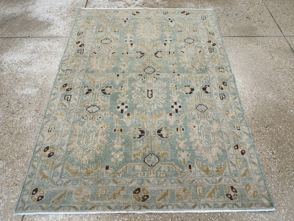 Vintage Persian Malayer Throw Rug, No.32850 - Gsblank