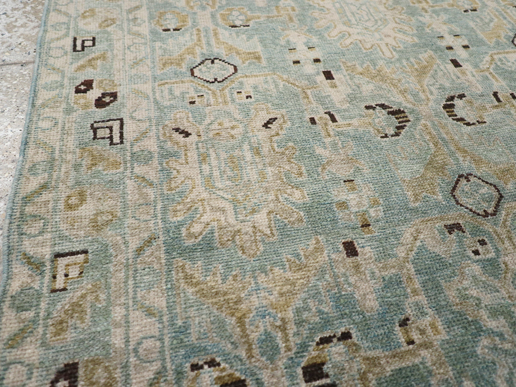Vintage Persian Malayer Throw Rug, No.32850 - Gsblank