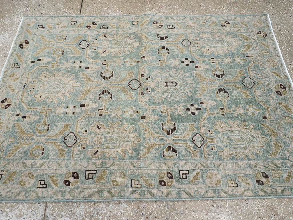 Vintage Persian Malayer Throw Rug, No.32850 - Gsblank