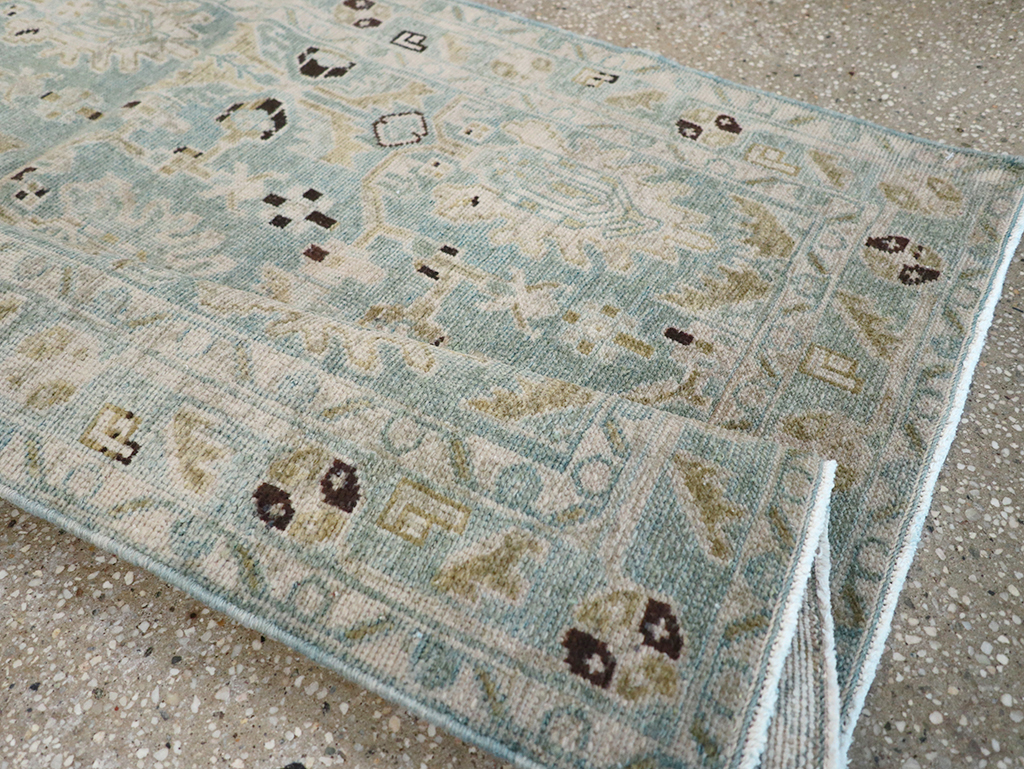 Vintage Persian Malayer Throw Rug, No.32850 - Gsblank