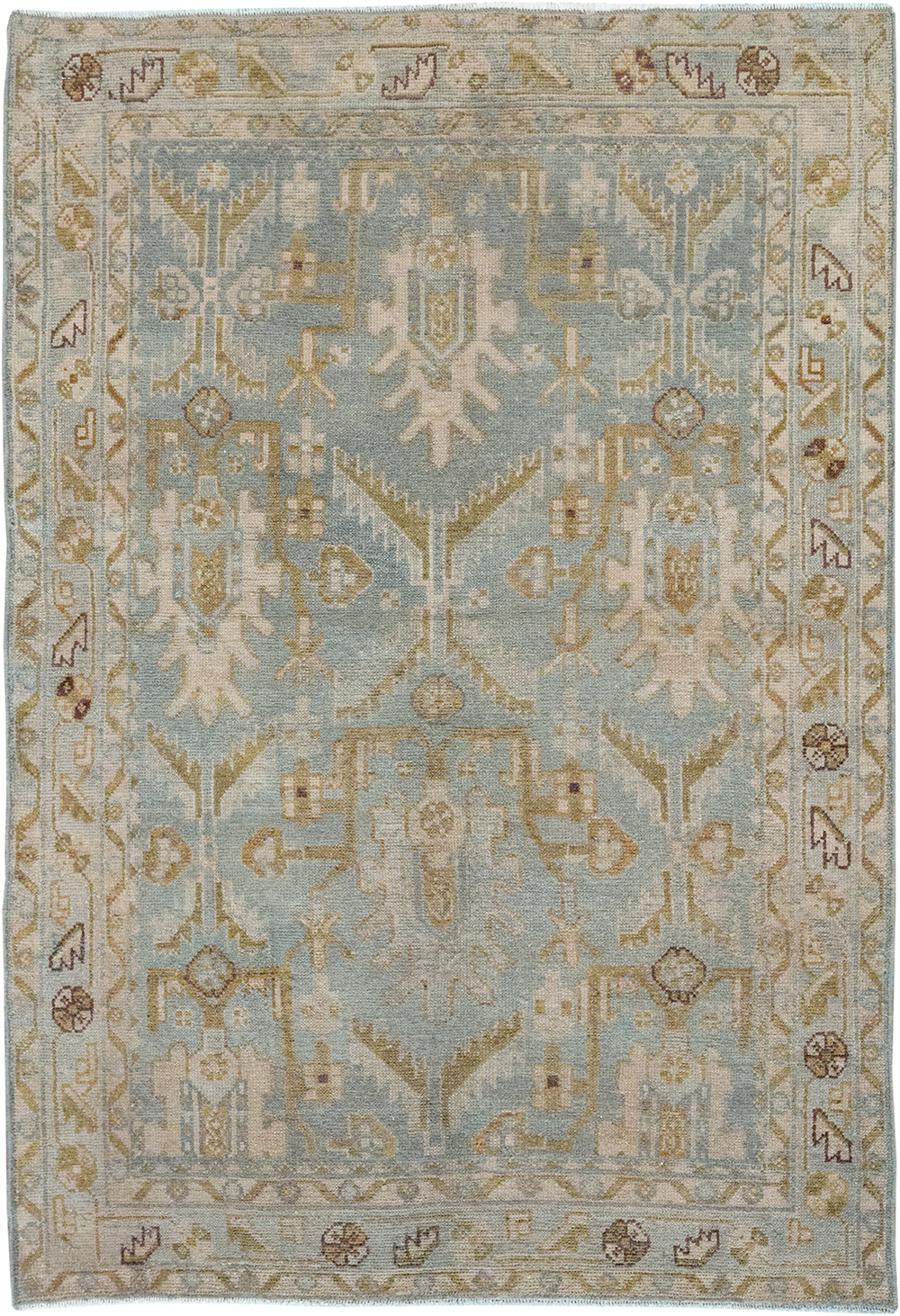 Vintage Persian Malayer Throw Rug, No.32851 - Gsblank