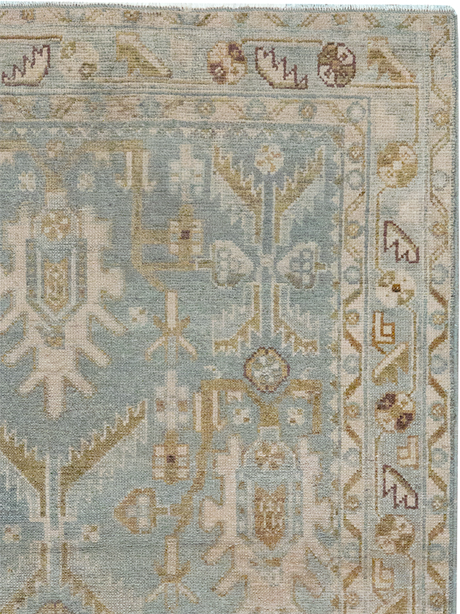 Vintage Persian Malayer Throw Rug, No.32851 - Gsblank