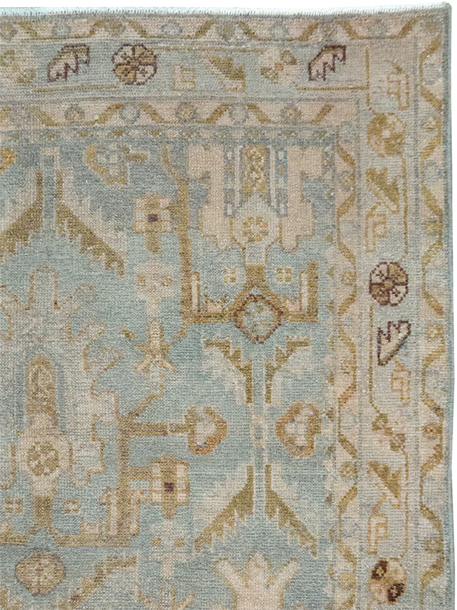 Vintage Persian Malayer Throw Rug, No.32851 - Gsblank