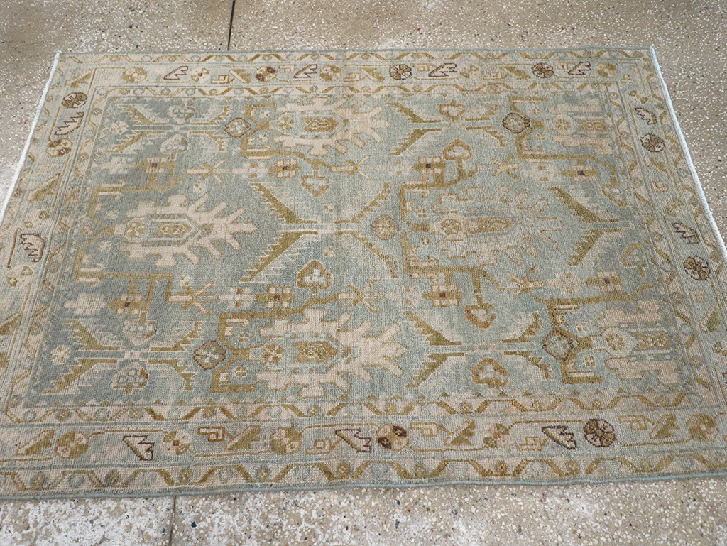 Vintage Persian Malayer Throw Rug, No.32851 - Gsblank