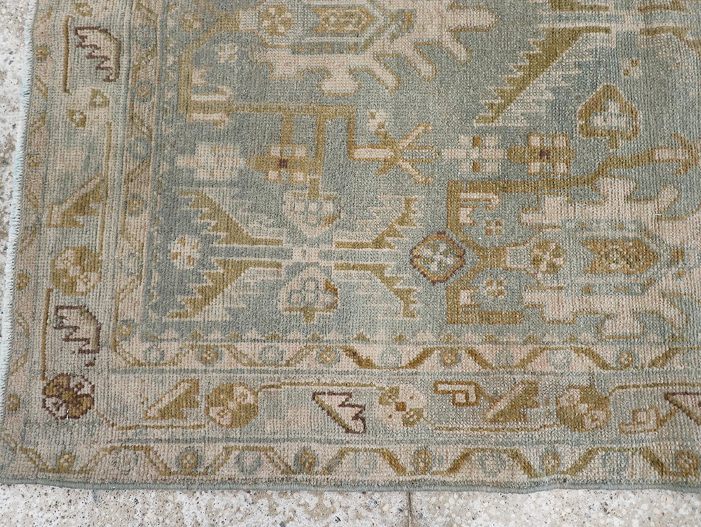 Vintage Persian Malayer Throw Rug, No.32851 - Gsblank