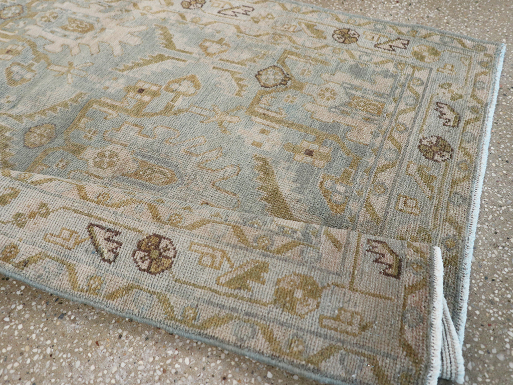 Vintage Persian Malayer Throw Rug, No.32851 - Gsblank