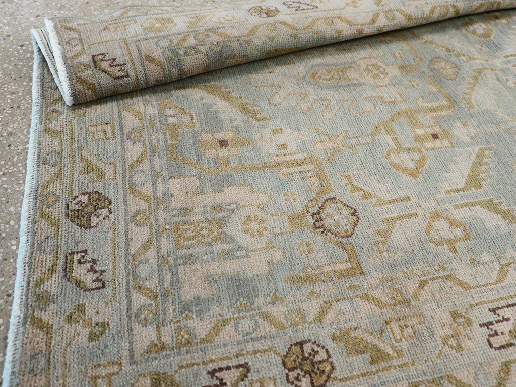 Vintage Persian Malayer Throw Rug, No.32851 - Gsblank