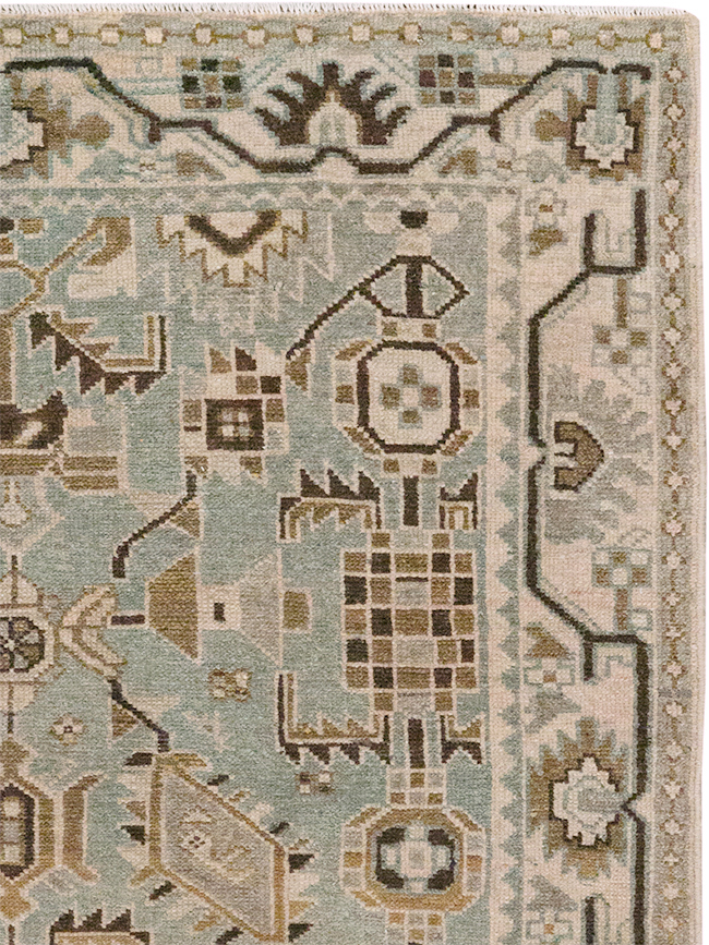 Vintage Persian Malayer Throw Rug, No.32852 - Gsblank