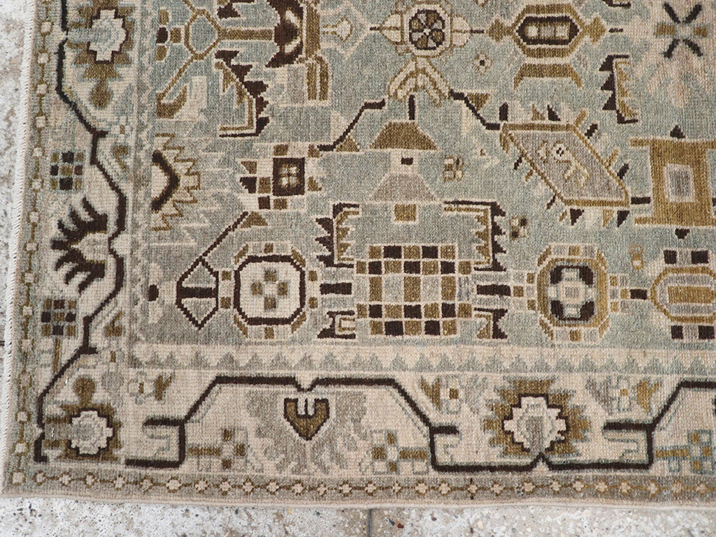 Vintage Persian Malayer Throw Rug, No.32852 - Gsblank