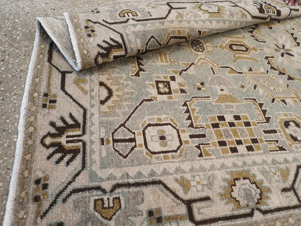 Vintage Persian Malayer Throw Rug, No.32852 - Gsblank