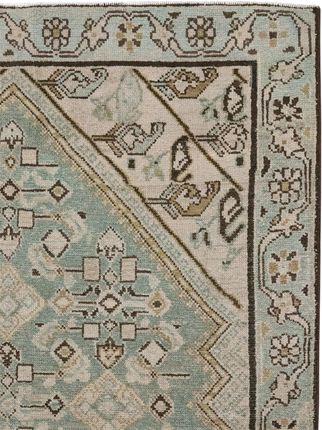 Vintage Persian Malayer Throw Rug, No.32853 - Gsblank