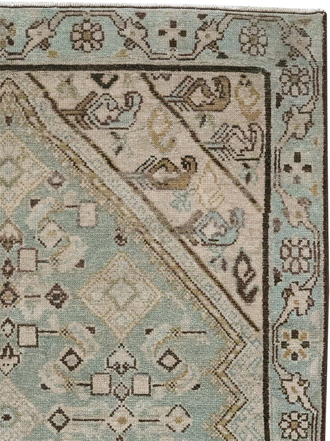 Vintage Persian Malayer Throw Rug, No.32853 - Gsblank