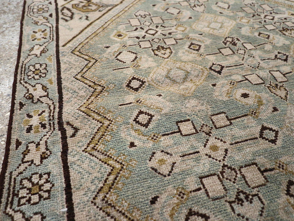 Vintage Persian Malayer Throw Rug, No.32853 - Gsblank