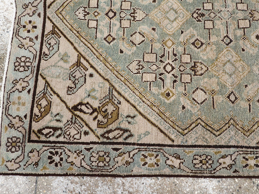 Vintage Persian Malayer Throw Rug, No.32853 - Gsblank