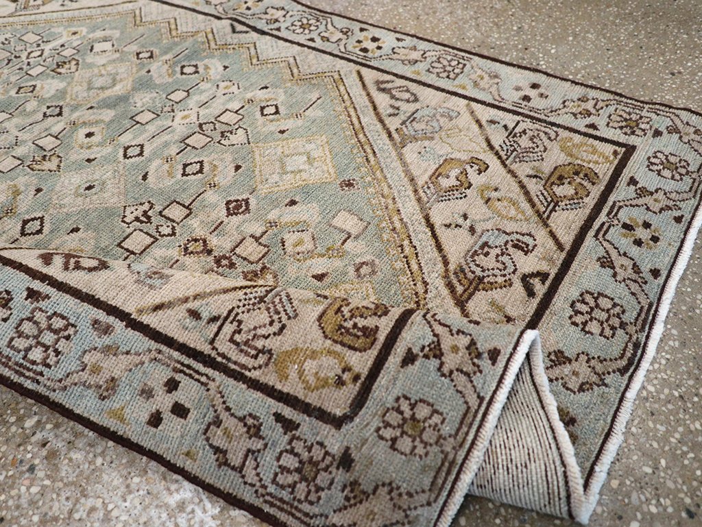 Vintage Persian Malayer Throw Rug, No.32853 - Gsblank