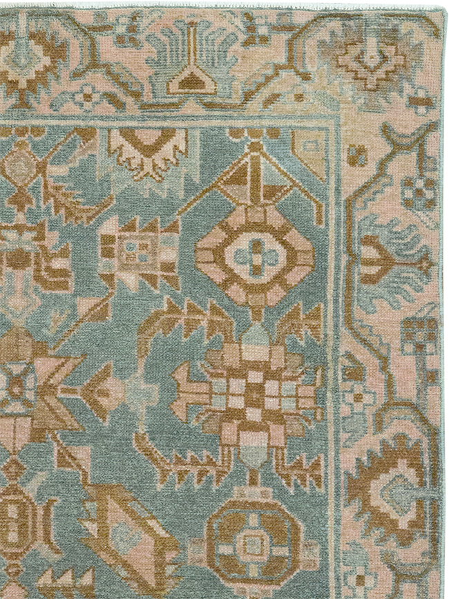 Vintage Persian Malayer Throw Rug, No.32854 - Gsblank